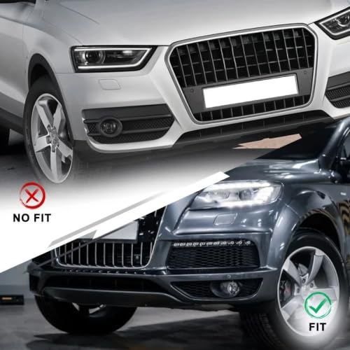 Rejillas de luces antiniebla coche Q7 4L S-line 2009-2015, parilla marco faro delantero 7