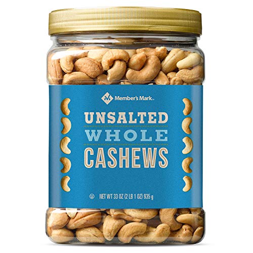 Member's Mark Unsalted Whole Cashews 33 Oz. A1 #TOP10