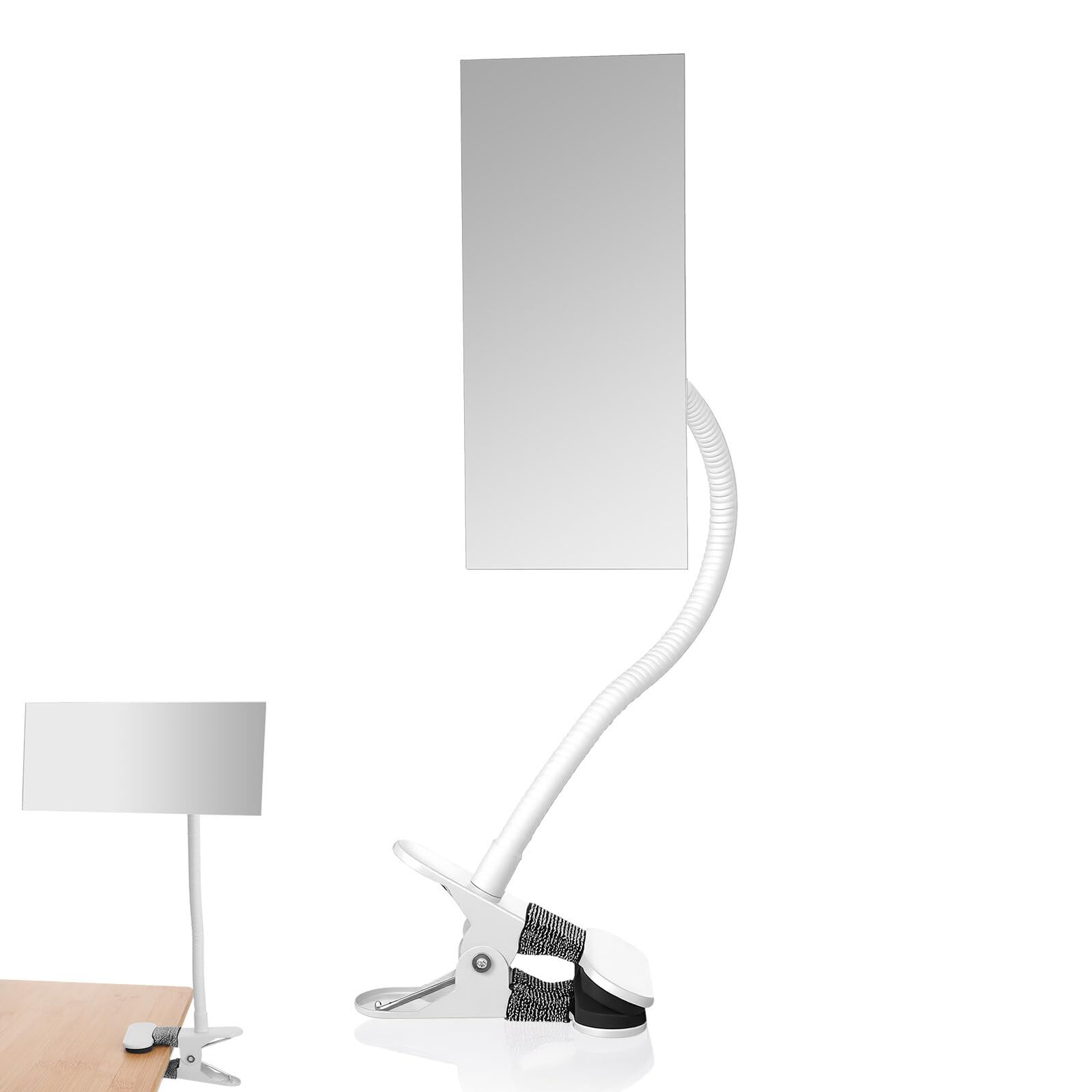 Miroir maquillage anti-regard inclinaison réglable acier inoxydable