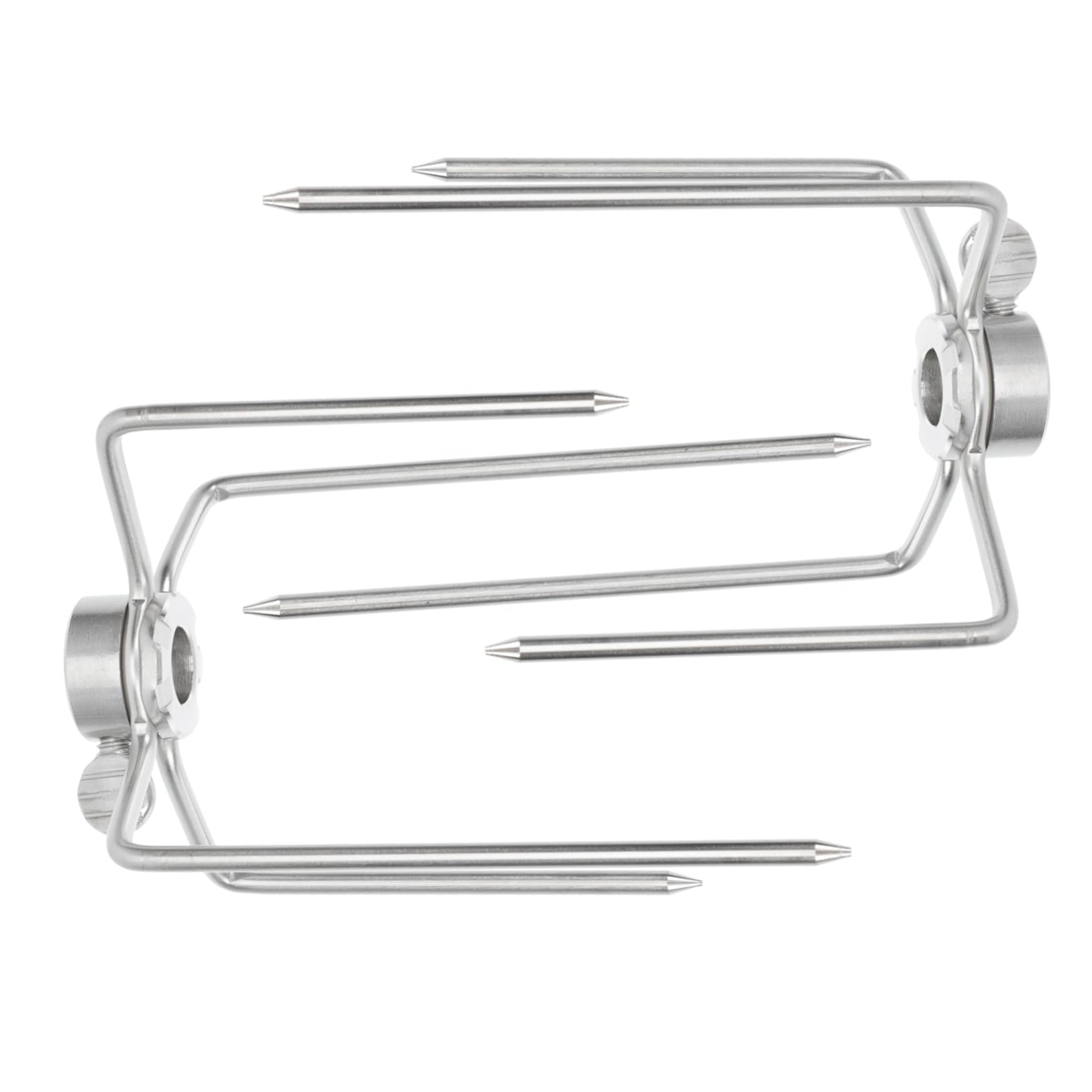 Mipcase 2Pcs Stainless Steel Chicken Roasting Forks for Bbq Grill Durable Home Grill Forks for Rotisserie and Outdoor Cooking for Chicken and Meat Preparation