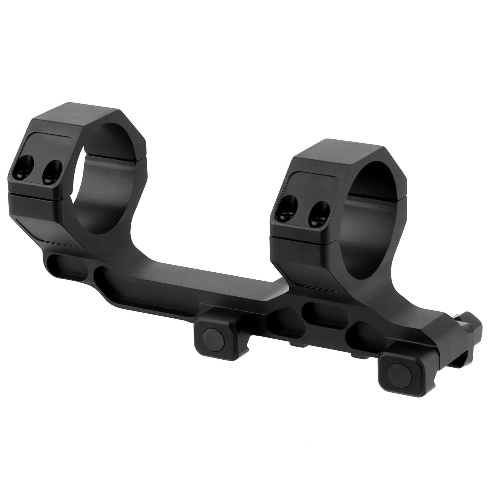 Anelli di montaggio per telescopio monoculare da 34 mm/1,34 '' Telescopio ad alto profilo da 4,1 cm Adattatore per montaggio ad anello in alluminio anodizzato nero offset doppio anello