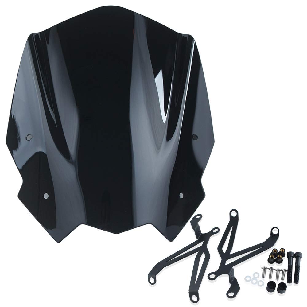 Protezione parabrezza moto Touring per G310R Deflettore parabrezza compatibile con G310 R G-310-R 2016 2017 2018 2019 2020 2021 2022 Accessori visiera (Nero)