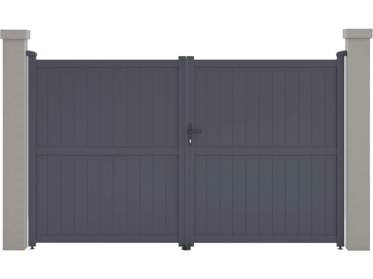 Porton jardin Maurice - 299.5 x 180.9 cm - Gris
