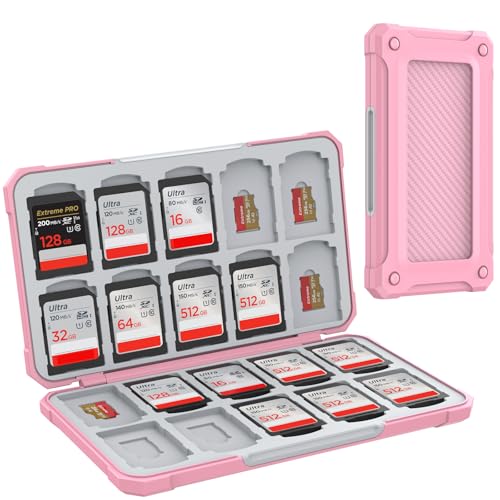 HEIYING Memory Card Case for SD/TF Cards