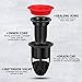 IMIKEYA Odor-Proof Shower Drain Plug, 2Pcs Shower Floor Drain Tub Hair Catcher Backflow Preventer Sewer Core Anti-Odor Plug for Kitchen Bathroom, Fits 1.5''-2'' ID Sewers, and Pipes