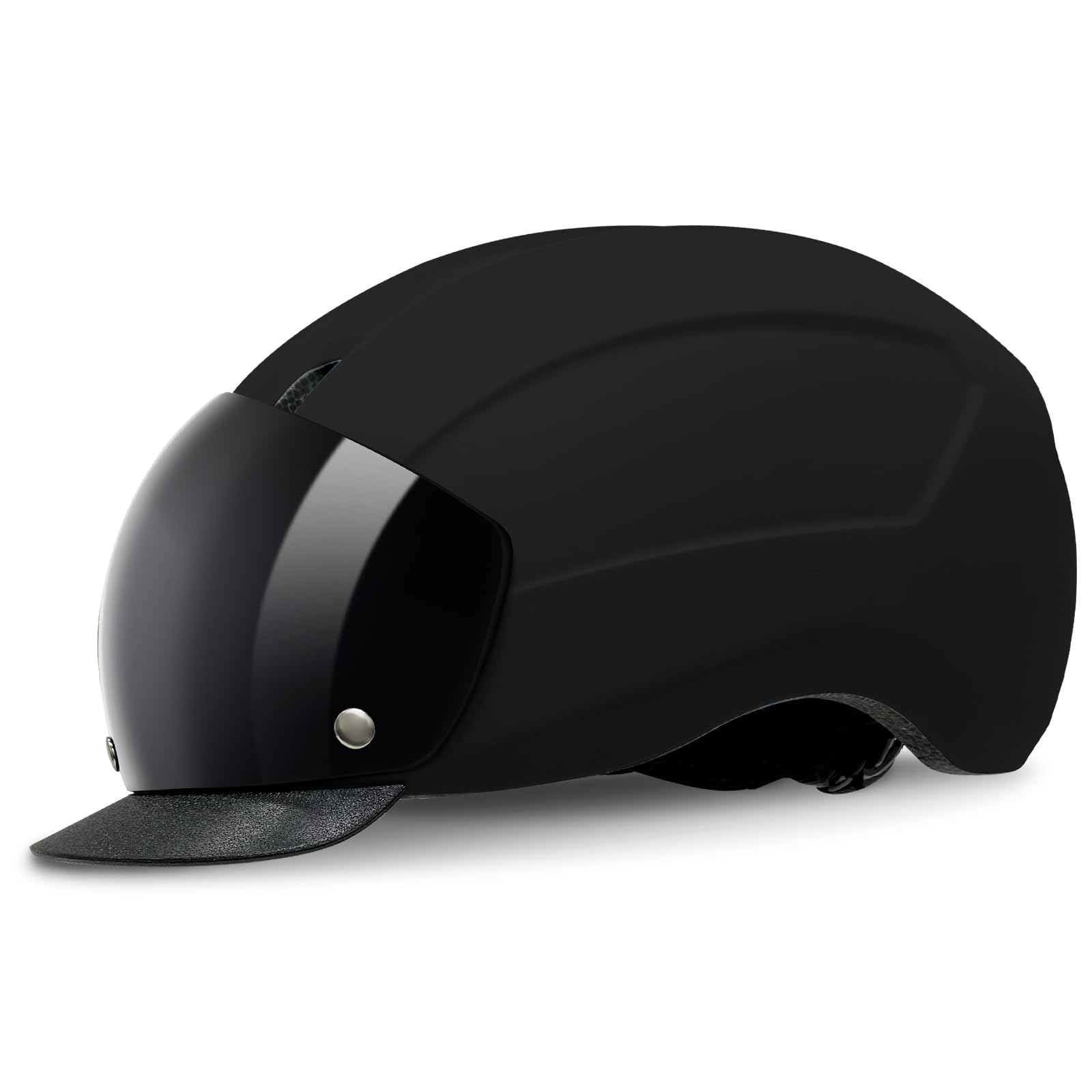 LeapBeast Casco Urbano Unisex,Casco da Bicicletta Leggero con Visiera Parasole e Occhiali Magnetici Staccabili, Misura Regolabile,Calotta in PC, Adatto per Bici Elettriche,MTB e Bici da Città
