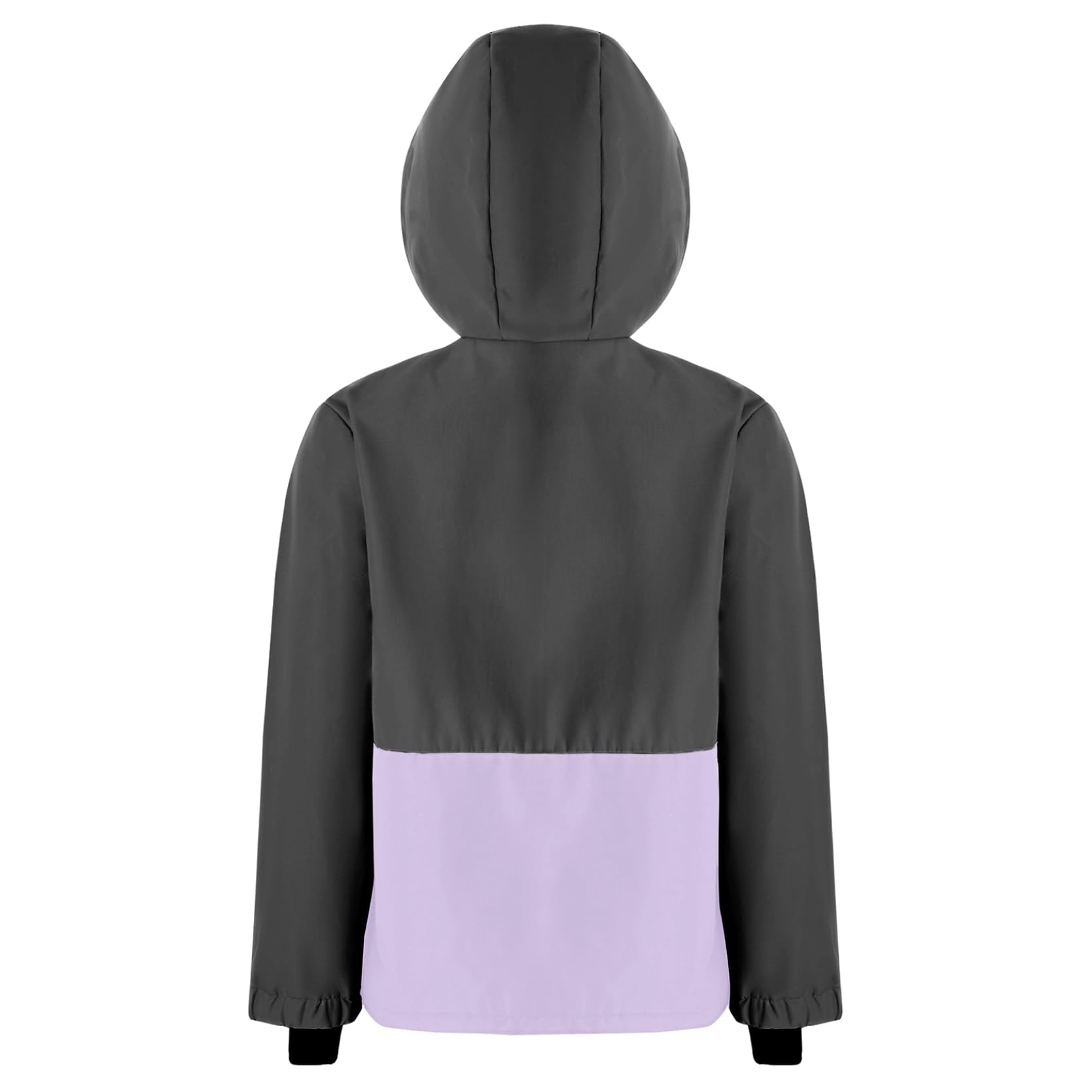 inlzdz Enfant Fille Garçon Veste de Ski à Capuche Col Montant Blouson Imperméable de Neige Manteau de Voyage En Plein Air 6-16 Ans
