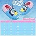 Bluey Girls Slippers, 3D Non-Slip Cushioned Sole Indoor Shoes - Gift For Kids, (Blue/Pink, 10.5)