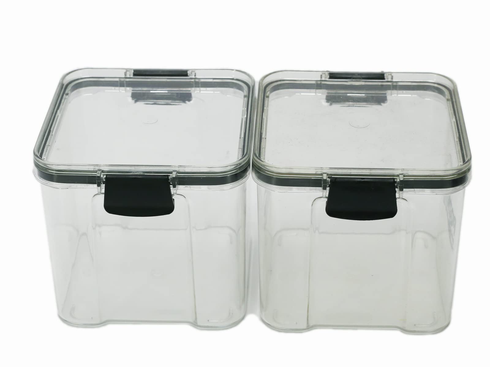 PQZKLDP Airtight Food Storage Containers with Lids BPA Free Clear Plastic Kitchen and Pantry Organization Canisters for Cereal, Dry Food Flour & Sugar - Labels, Marker & Spoon Set