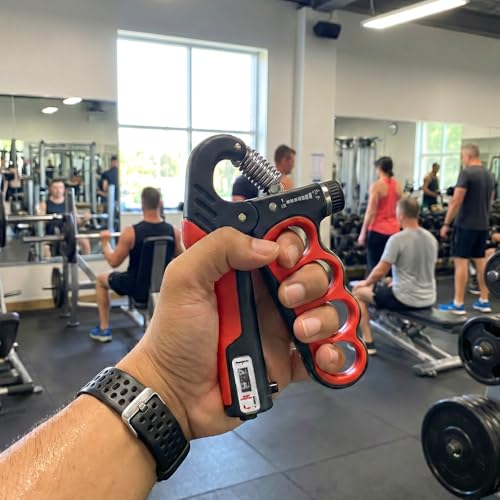 Image of Kyro Ring Hand Gripper 5-100 KG | Adjustable Grip Strengthener with Counter for Men & Women | Finger, Wrist & Forearm Strength Trainer | Heavy Duty Power Gripper for Home & Gym