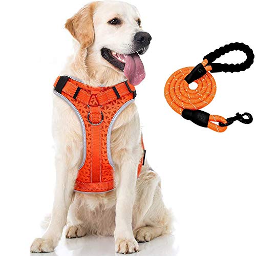 Colete para cães Supet, não puxa, [versão mais recente] sem asfixia, colete para animais de estimaçã