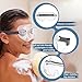 ElevateTech Adjustable Eyelash and Eyebrow Protector Shower Goggles Shield, 2 Pcs Shower Face Eye Shield for Eyelash Extensions Microblading Aftercare Cataract Surgerys Recovery, Glasses-Friendly