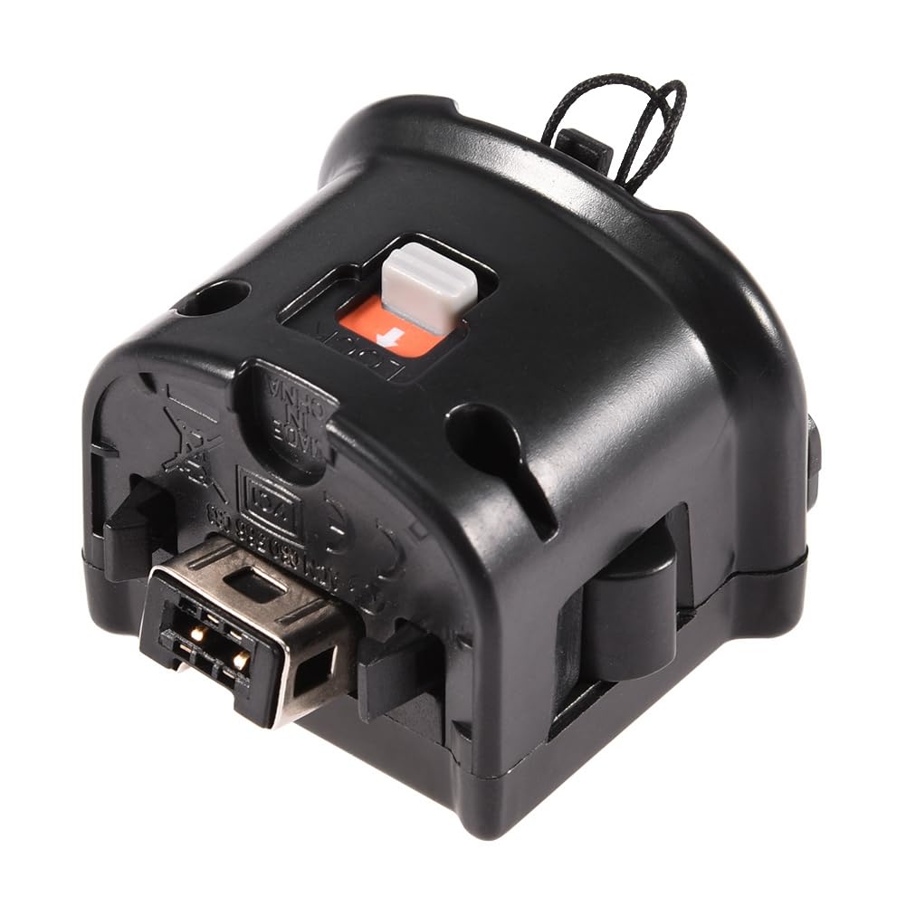 Adattatore Motion Plus con Custodia in Silicone, Aumenta la Precisione e Migliora il Controllo del Gioco su Giochi Compatibili, per Telecomando (black)