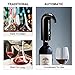 RICANK Electric Wine Aerator Pourer - Portable One-Touch Decanter and Dispenser Pump for Red and White Wine - Automatic Oxidizer With USB Rechargeable Spout Pourer - Black