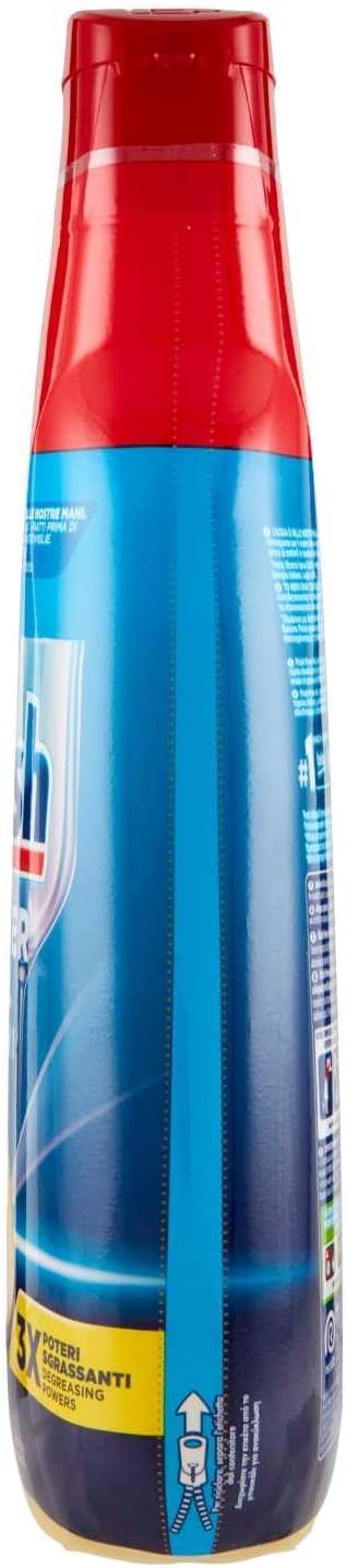 Finish Powergel - Detergente líquido para lavavajillas, multifuncional, efecto desengrasante, 30 lavados, 8 x 600 ml, 400 g