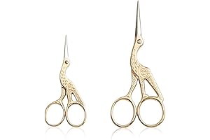 Vintage Stork Shape Sewing Scissors Set (2-Pack)