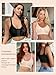 EUYZOU Post Surgery Compression Bras for Women Front Closure Mastectomy Surgical Bras Wireless with Adjustable Straps, Black L