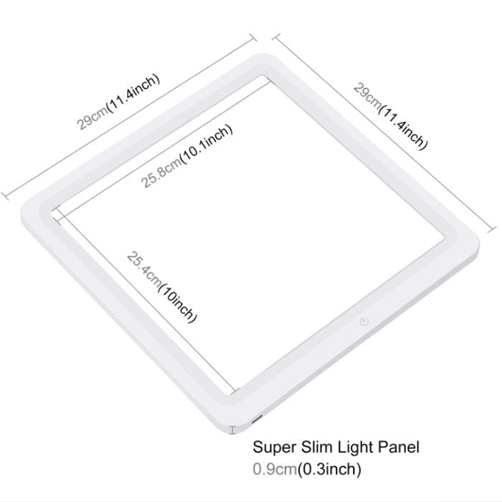 Homoyoyo Luce per Fotografia LED Lampada Pannello per Illuminazione Fotografica Luce di Riempimento Controllo Touch Adatta per Videocamere e Riprese in Streaming da Tavolo