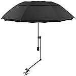 XLINGZA UPF 50+ Beach Umbrella with Adjustable Universal Clamp