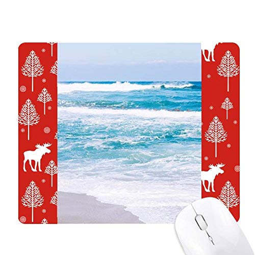 Tapis de souris Ocean Water antidérapant et précis avec grand confort pour souris optique