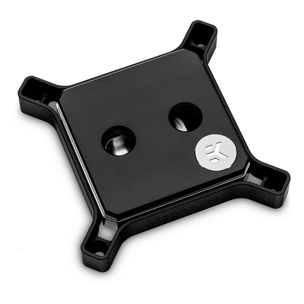 EK Water Blocks 3831109818886 Wentylator, wentylator i chłodnica, procesor, blok wodny, czarny, metaliczny