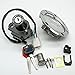 Ignition Switch Lock Gas Cap Set with Keys Compatible with Honda CBF500 CBF600 CBF600S (2004-2009) - Aftermarket Parts
