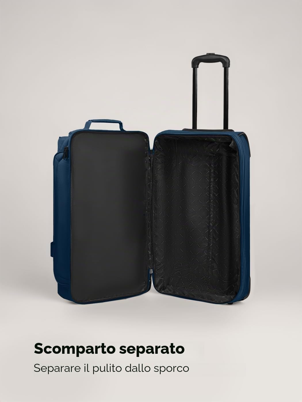 REDOLZ Duffle Essentials Wheeled Duffle Exp. M Navy