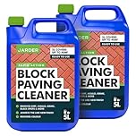 Jarder Rapid Action Block Paving Cleaner 2 x 5L - Elimimates Black Spot, Lichen, Dirt, Grime, Mould and More - Protects against Cracking - Restores Colour