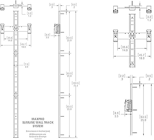 Miniatura 6 de MAXPRO Pista de pared delgada  Diseño de precisión, fuerte y potente, equipo de entrenamiento en casa  Operación con un solo botón SmartConnect