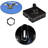 HQRP 3-Speed 4-Position Rotary Switch compatible with Oven, Juicer, Electric Heater, Blower, Range Hood, Humidifier, Massage Equipment 10AMP 120V