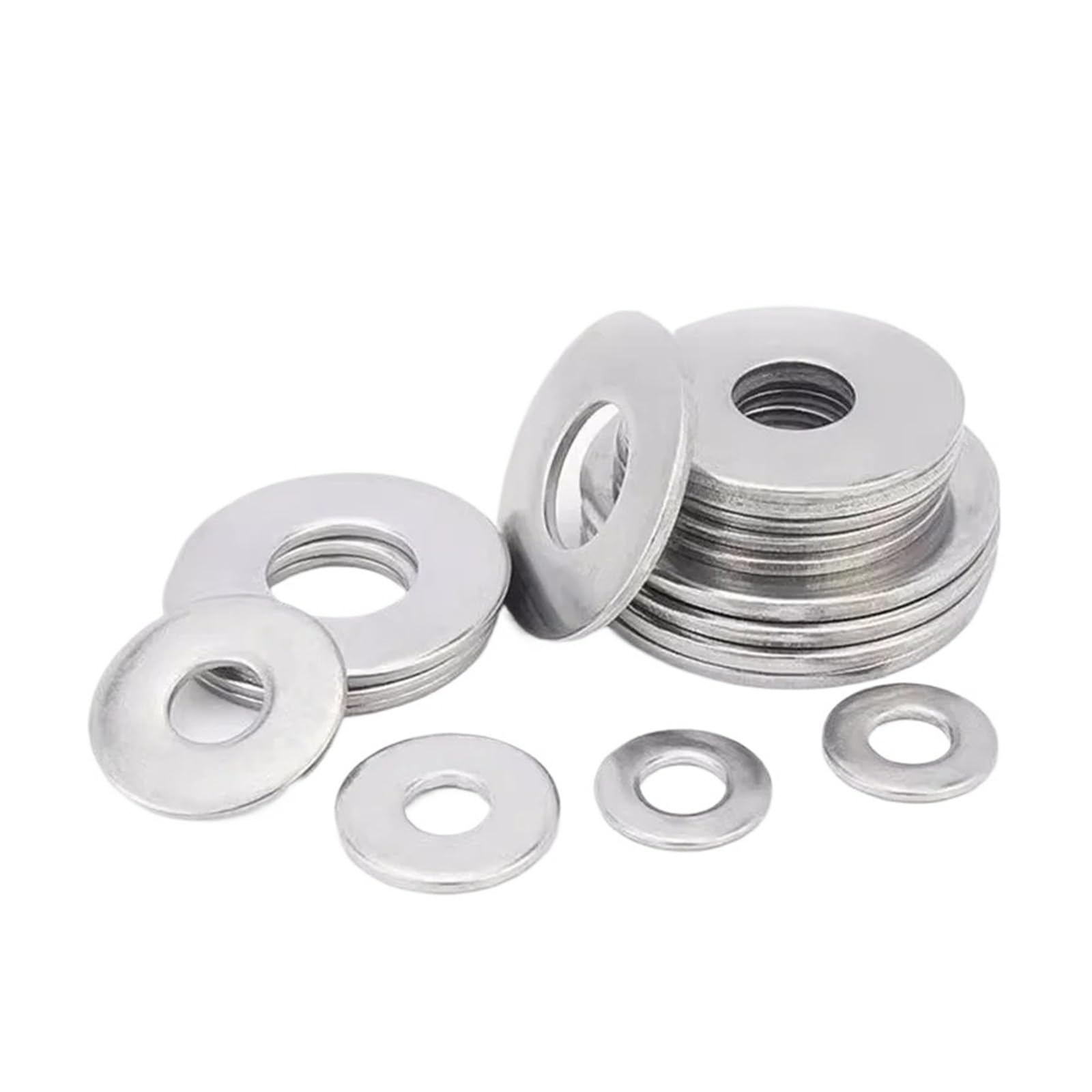 Rondelle piatte spesse di grandi dimensioni in acciaio inossidabile 304 GB96 M4 M5, guarnizioni semplici di grandi dimensioni(M5x12x1.2 100pcs)