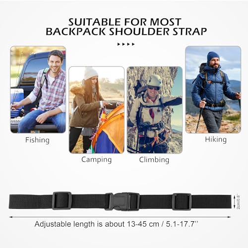 Deshionew Mochila universal, alça de peito ajustável, de substituição, alça de cintura, alça de este