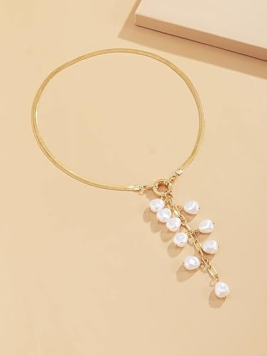 Miniatura 3 de WDIRARA Collar de cadena larga de serpiente Twist Y Lariat para mujer