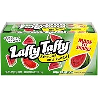 Laffy Taffy Stretchy and Tangy Watermelon Candy, 1.5 Ounce (Pack