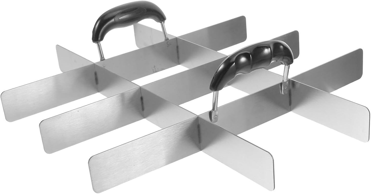 VICASKY Stainless Steel Cake Slicer with Unique Lifting Structure, Multi Functional Dessert Divider and Pie Dough Shaper for Even Portions, for Baking Classes and Family Gatherings