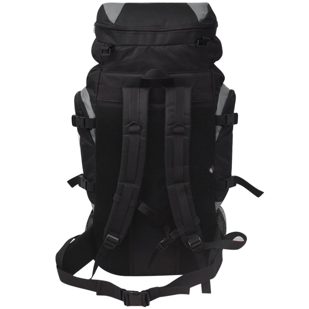 Mangloder Zaino da escursionismo XXL, impermeabile, nero, verde, per attività all'aperto, trekking, campeggio, viaggi e vita quotidiana, con ampio spazio per laptop, libri, vestiti e accessori, grigio