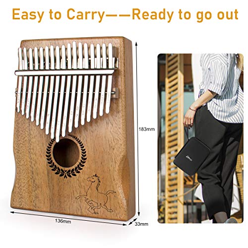 Kalimba Piano à pouce portable Mbira à 17 touches avec bois d’acajou et marteau d’accordage Cadeau pour adultes enfants… - Les Beatles, Paul McCartney, John Lennon, RIngo Starr, George Harrison Kalimba Piano à pouce portable Mbira à 17 touches avec bois d'acajou et marteau d'accordage Cadeau pour adultes enfants… – Image 8