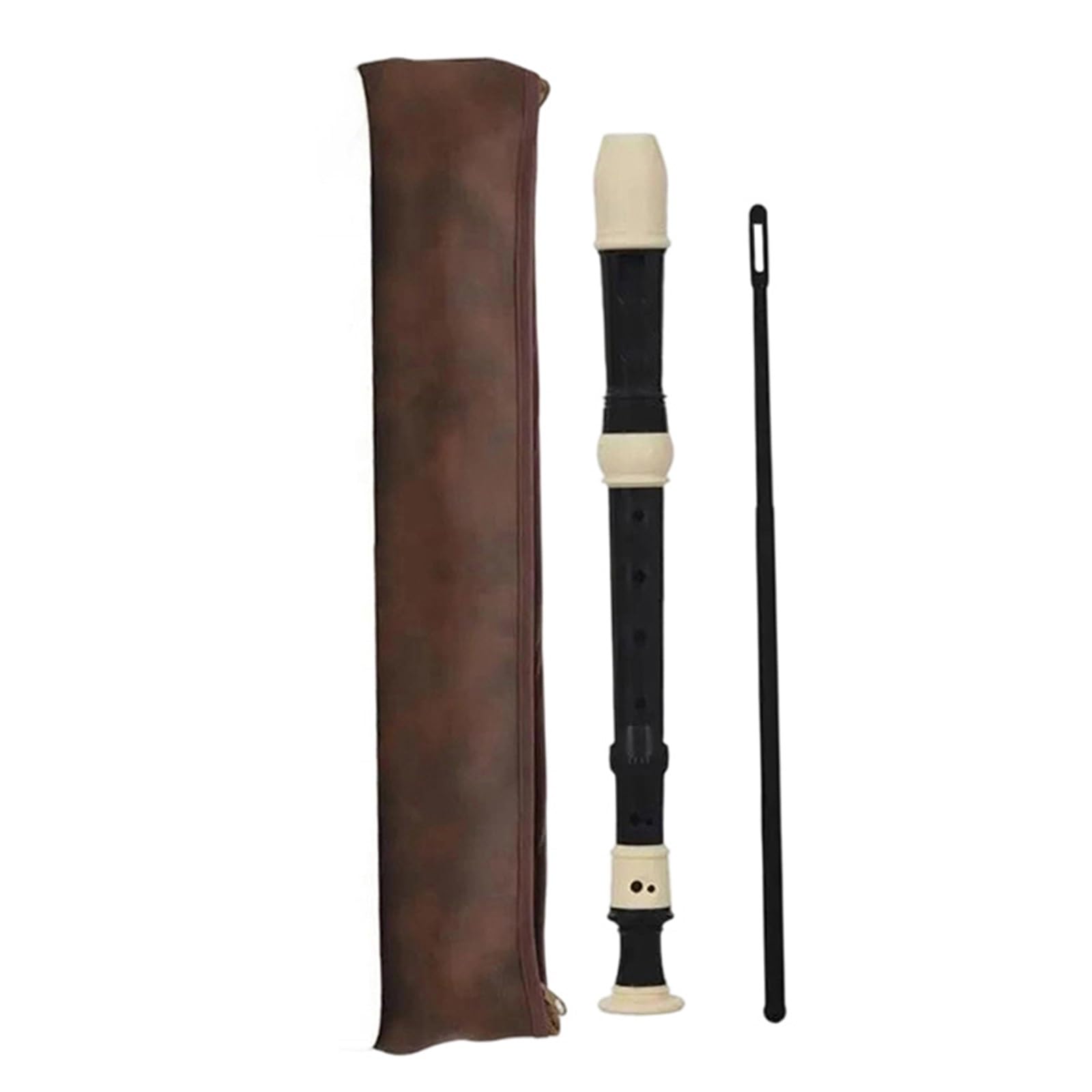 Flauto Dolce Soprano Professionale Britannico 8 Fori Rimovibile | Il suono del registratore è uniforme e morbido,con una ricca risonanza e sensazione confortevole.(Black)