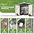 Greesum 8x6FT Outdoor Storage Shed, Utility Tool Shed with Sloping Roof, Metal Storaged Garden Shed with Door & Lock for Patio Storage, Brown