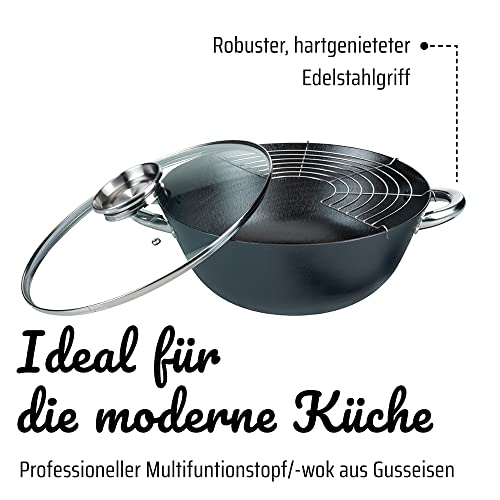 Fonte pot multifonction GSW 860956 de 6,2 L au design noir intemporel - 4
