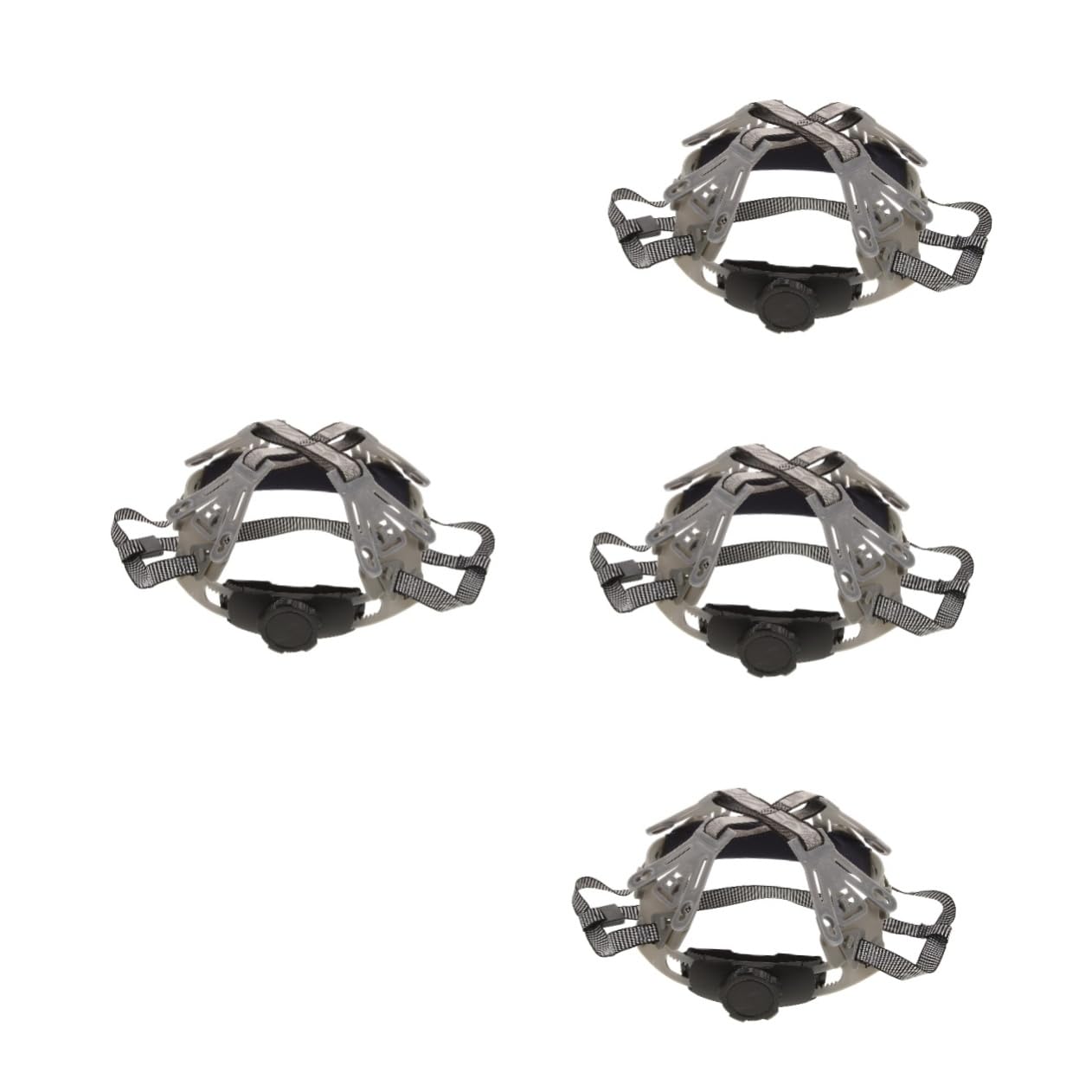 VILLCASE 4 Pezzi fodera del casco fodera del cappello Elmetto universale per mento accessori per elmetto per casco sostituzione dell'inserto dell'elmetto plastica Grey