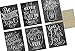Chalkboard Inspiration - 36 Note Cards - 6 Designs - Kraft Envelopes Included