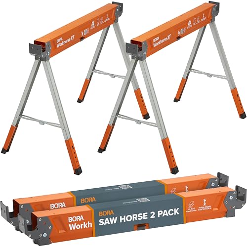 BORA Workhorse XT Folding Saw Horses 2 Pack