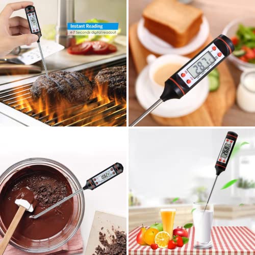 Termômetro Culinário Digital Espeto Alimento Cozinha Forno Liquidos Geladeira Chocolate Churrasco ol