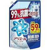 アリエール 洗濯洗剤 液体 漂白剤レベル洗浄 エリそで＆くすみ 清潔でさわやかな香り 詰め替え 1400g