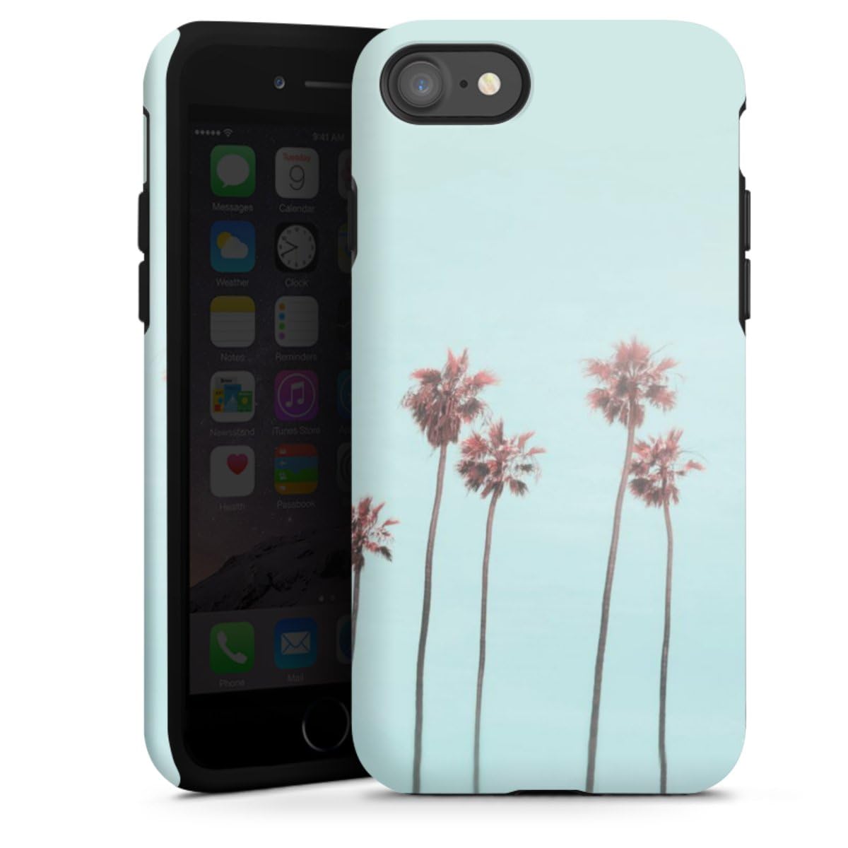 DeinDesign Coque Compatible avec Apple iPhone SE (2020) Coque renforcée Coque Antichoc Été pour Les Filles Arbre
