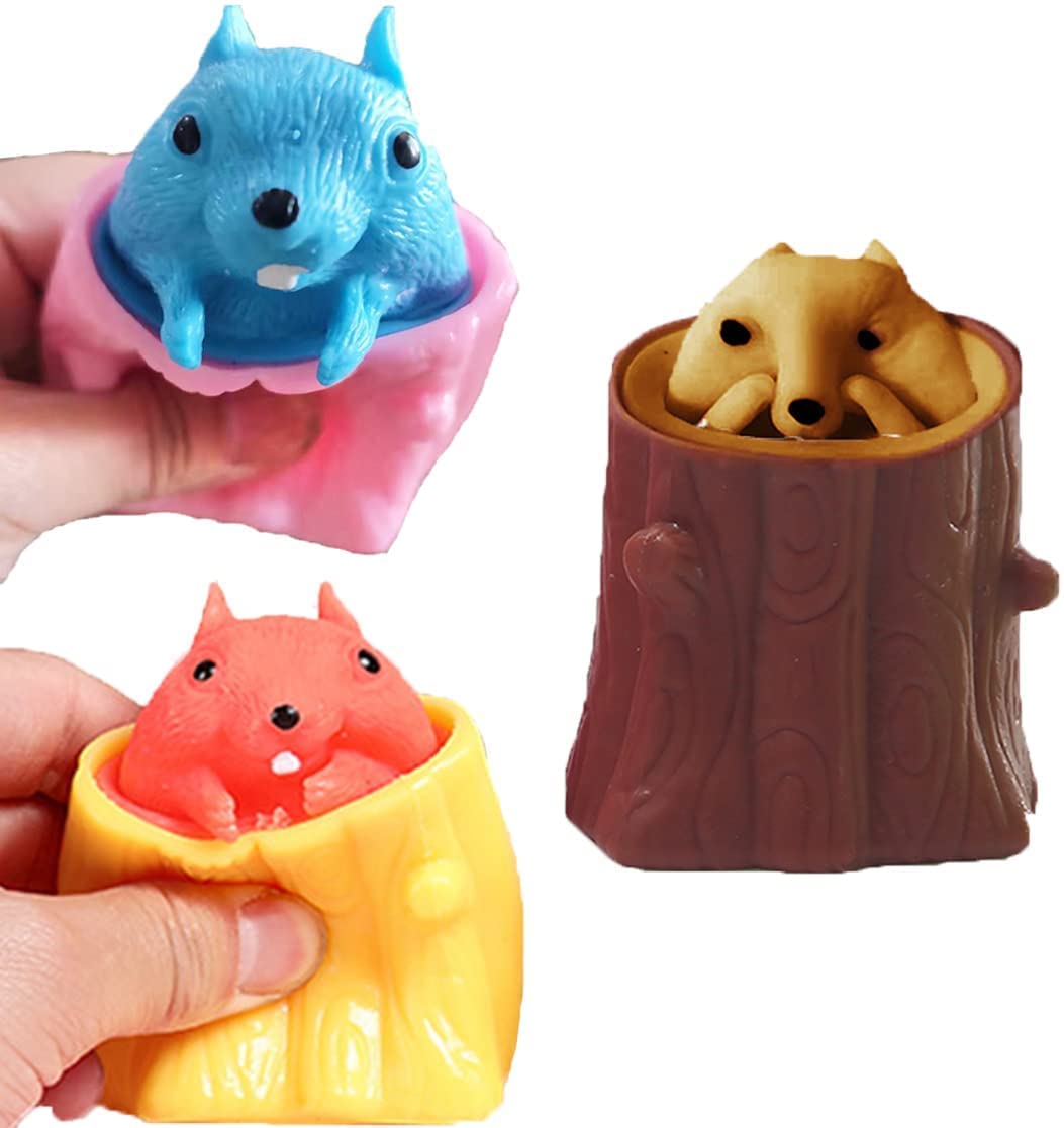 AGC Toys For Kids, Rat Squirrel Wood Half Tree Stump Squeezing Pop Up Squishy Toy Stress Relief Toy 1 Piece for Anxiety Hand Toy, Pen Holder, Squeeze Toys, Pop Rat Squirrel (Color As Per Availability) (B0BMHVN49D) Amazon Price History, Amazon Price Tracker