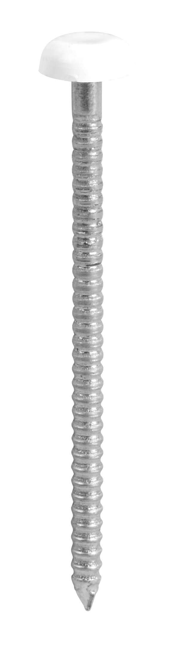TIMCO PN50W Polymer Headed Nail 50mm - White (Box of 100)