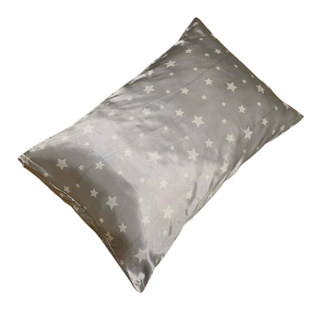 MANE by TIM & TAM Standard SATIN Pillowcase (Grey Stars)