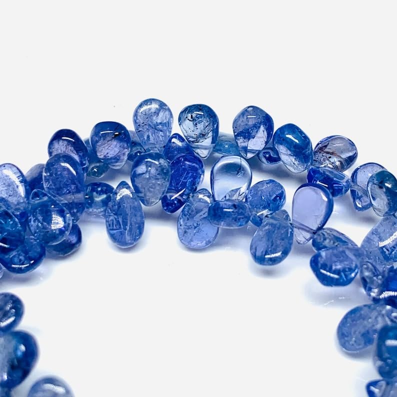 Perles en tanzanite naturelle pour fabriquer facilement des bijoux uniques
